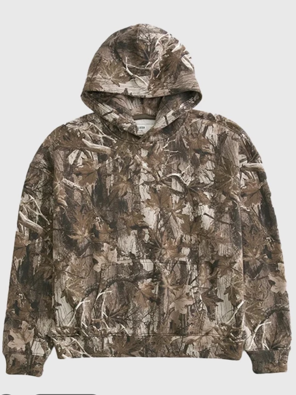 Boxy Camo Hoodie Pullover Sweatshirt